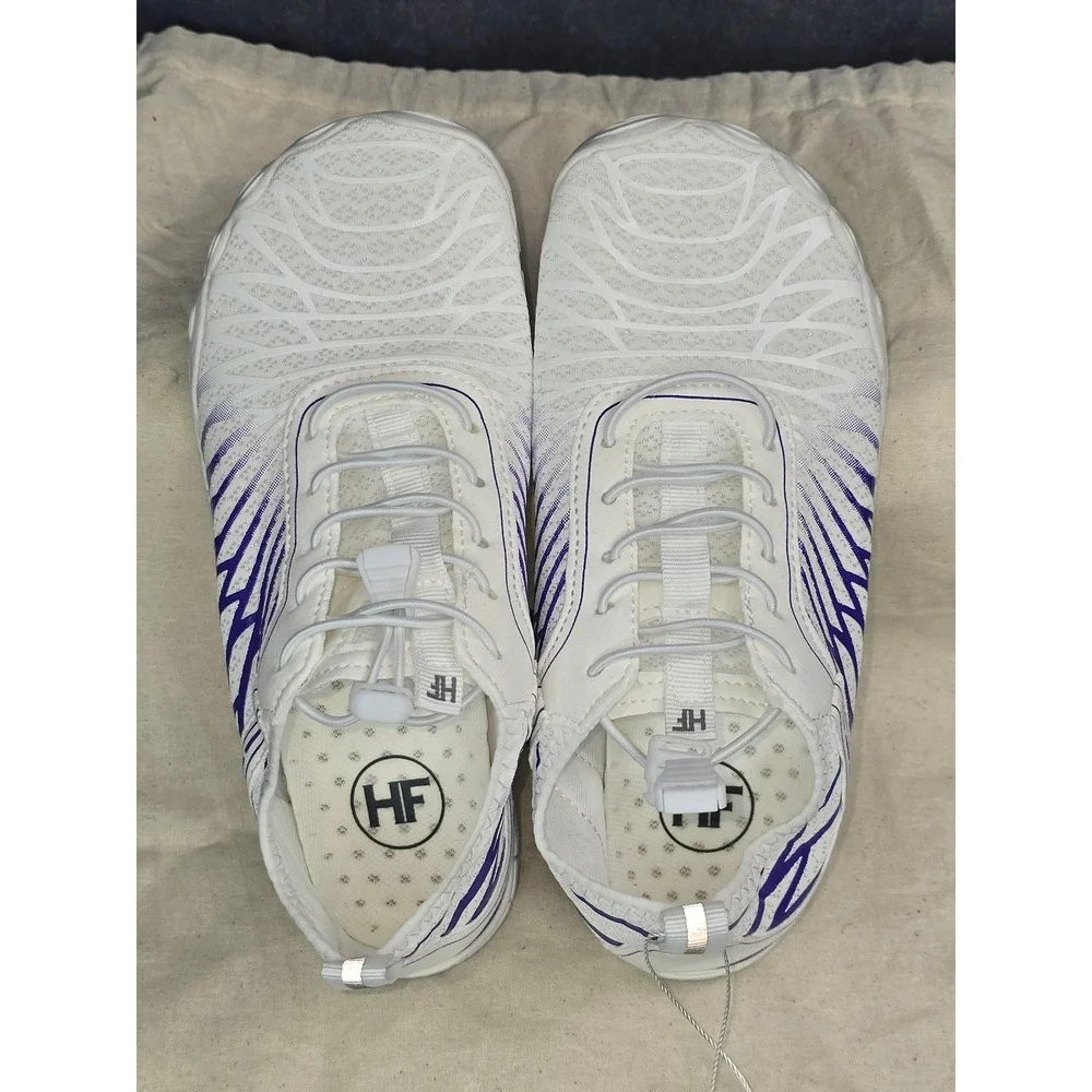 NWT Hike Footwear Lorax Pro White Purple Barefoot Sneakers Womens ‎ 6 EU 36
